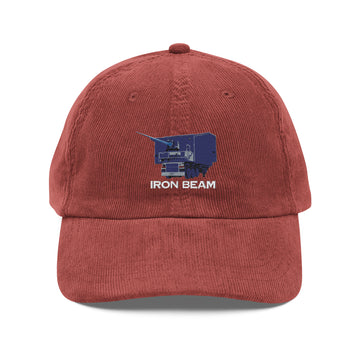 Iron Beam Embroidery Corduroy Cap