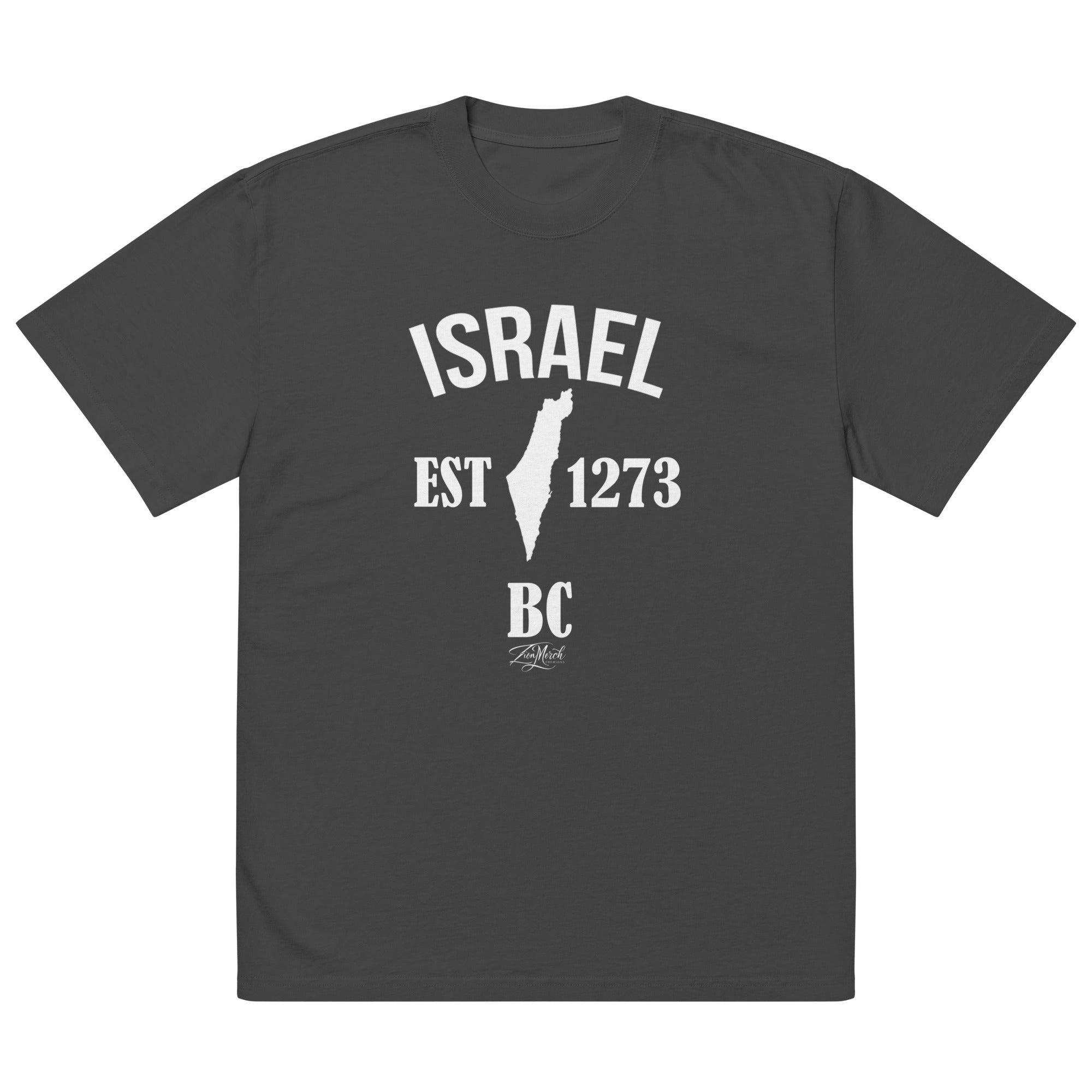 Israel EST 1273 BC Oversized Faded Tee (Unisex)