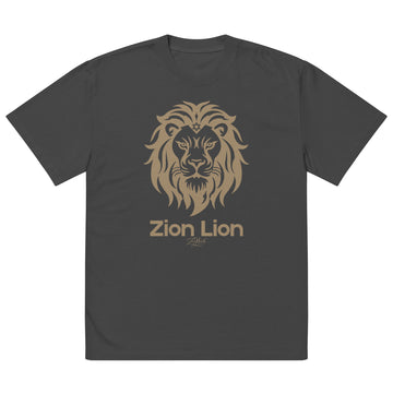 Zion Lion Oversized Faded Tee (Unisex)