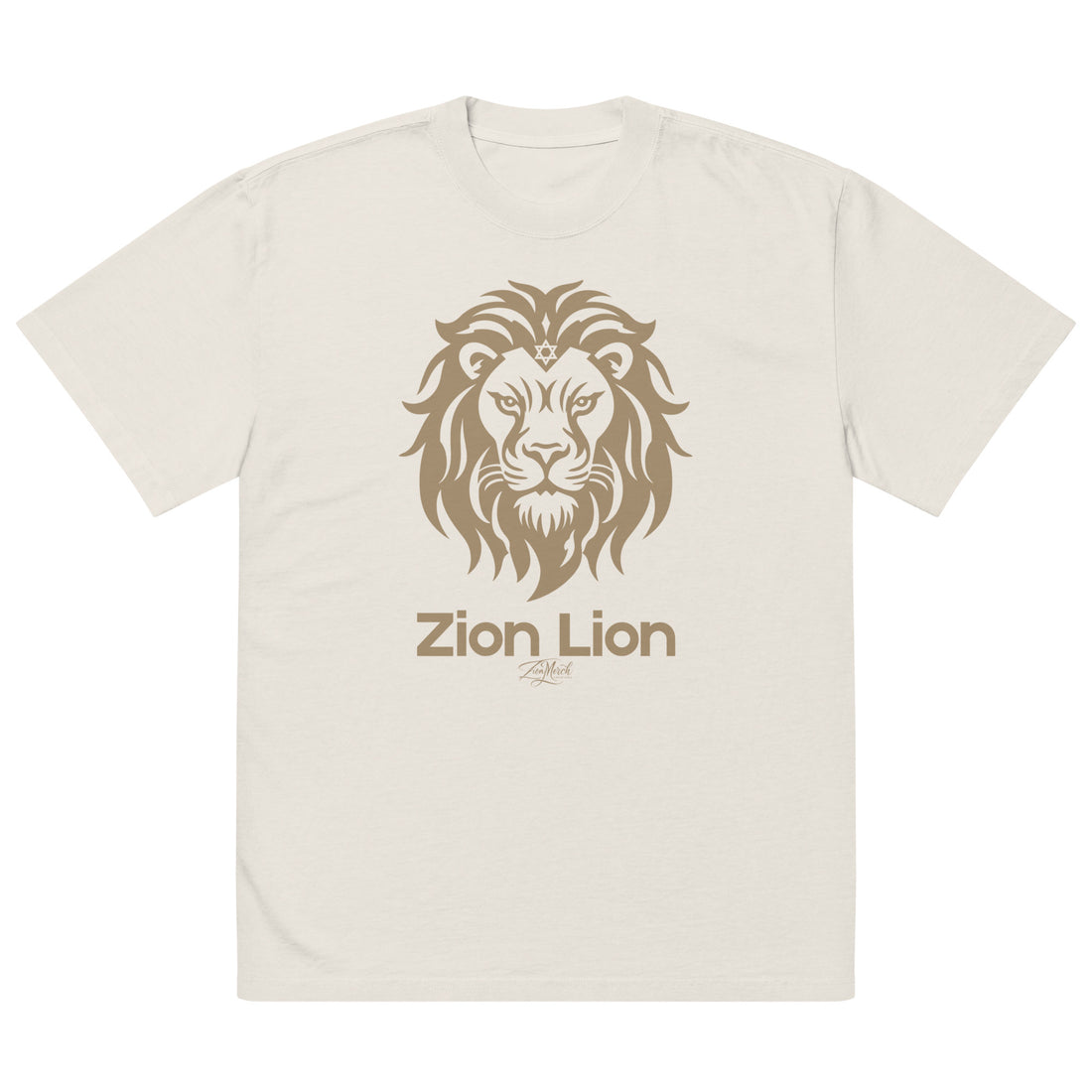 Zion Lion Oversized Faded Tee (Unisex)